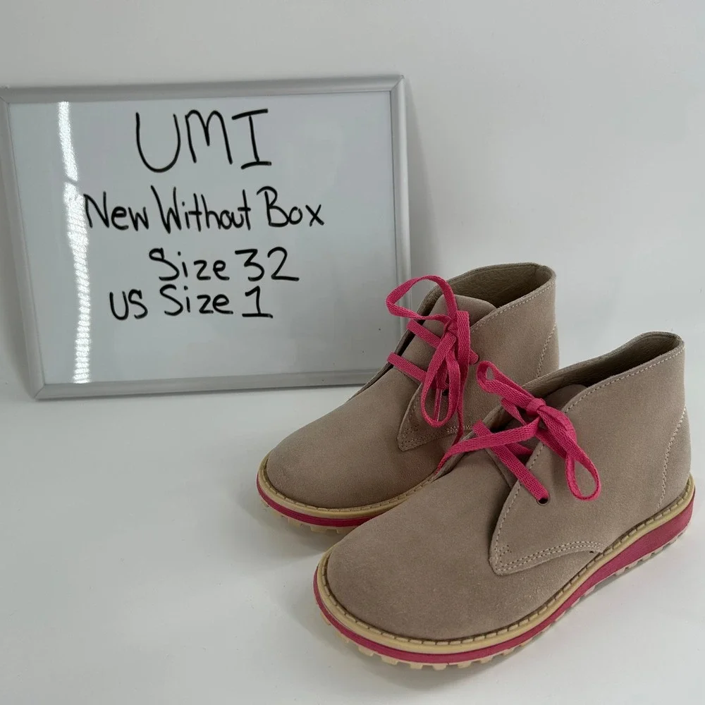 New‎ UMI Girls Suede Chukka Boots - New Girls Size 1 EU 32
